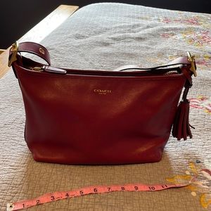 Raspberry Coach shoulder or crossbody!